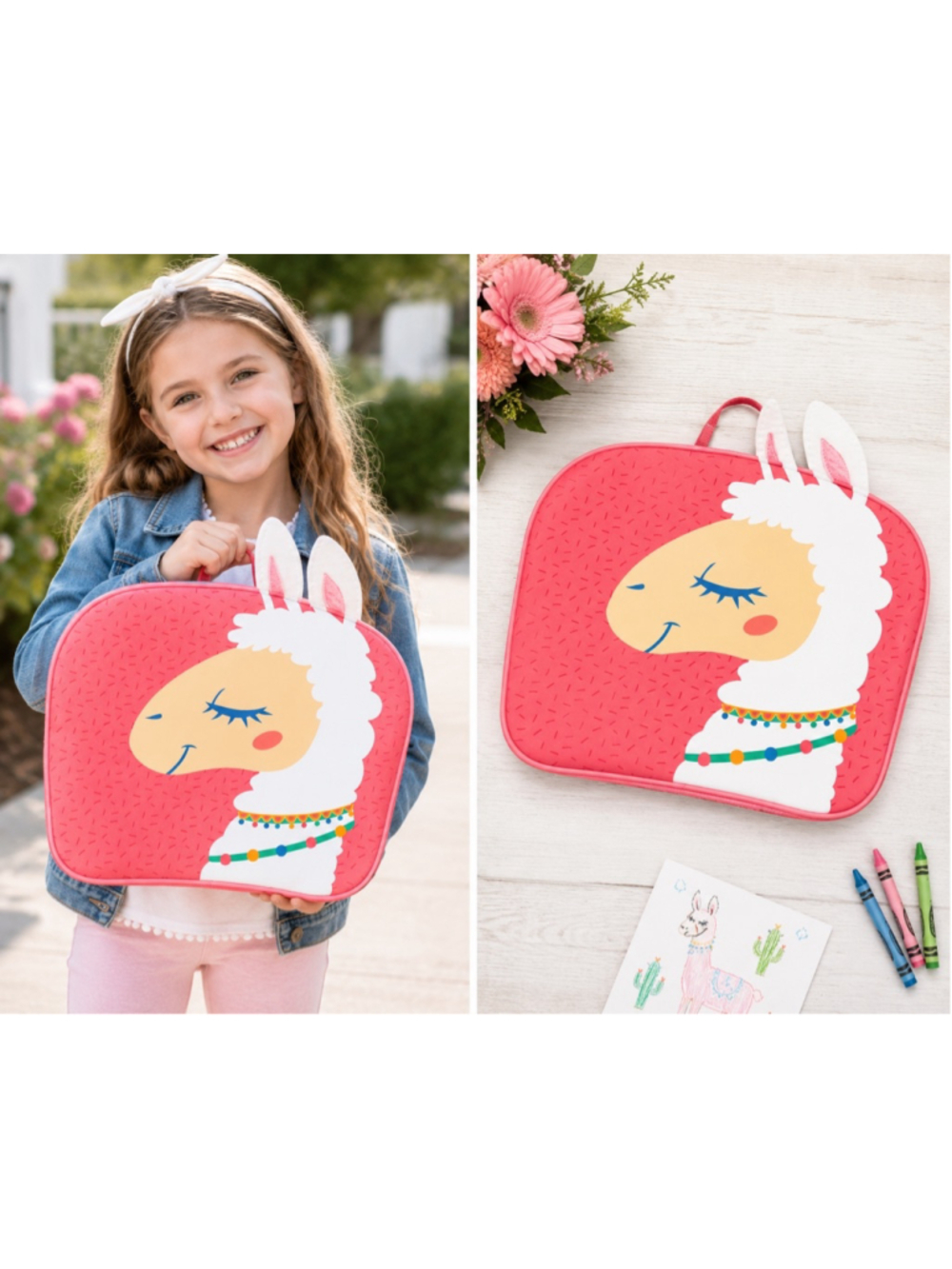 NEW LapGear Lap Pets Llama Lap Desk Pink Kids Homework & Laptop Desk NWT